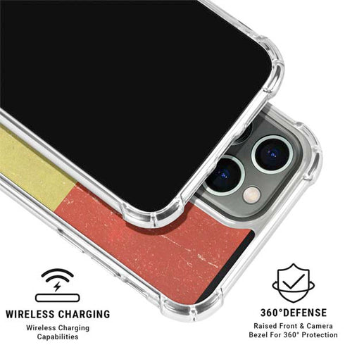 Bolivia Flag Distressed iPhone 16 Pro Max Clear Case